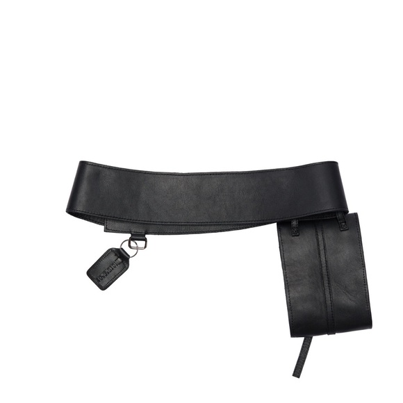NWT Women’s H-D Bar & Shield Vanson Genuine Leather D Ring Pocket Belt LARGE
